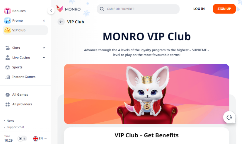 VIP Club Monro Casino